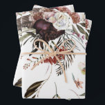 Feuille De Papier Cadeau Cadeau de motif floral moderne magnifique<br><div class="desc">Un design de motif floral moderne et magnifique créera une célébration de don de cadeau exceptionnelle. Idéal pour les mariages,  les douches de mariée,  les anniversaires et plus encore.</div>