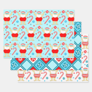 Feuille De Papier Cadeau Cadeau de vacances de natation pour nageur