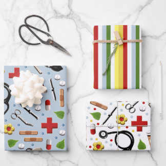 Feuille De Papier Cadeau Cadeau infirmière