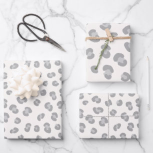 Feuille De Papier Cadeau Cadeau Motif moderne Snow Leopard