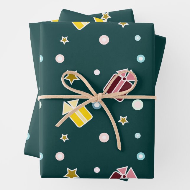 Feuille De Papier Cadeau Cadeaux de Noël (En situation)