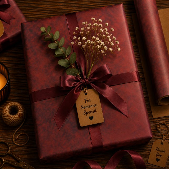 Feuille De Papier Cadeau Calme tiède (Créateur téléchargé)