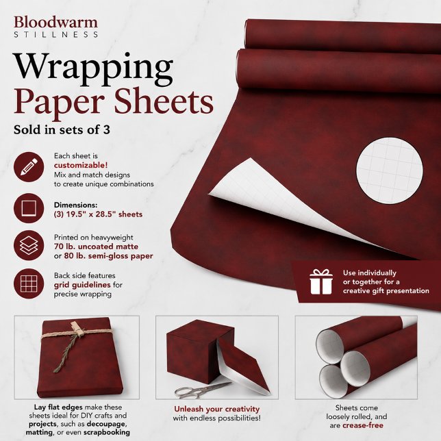 Feuille De Papier Cadeau Calme tiède (Créateur téléchargé)