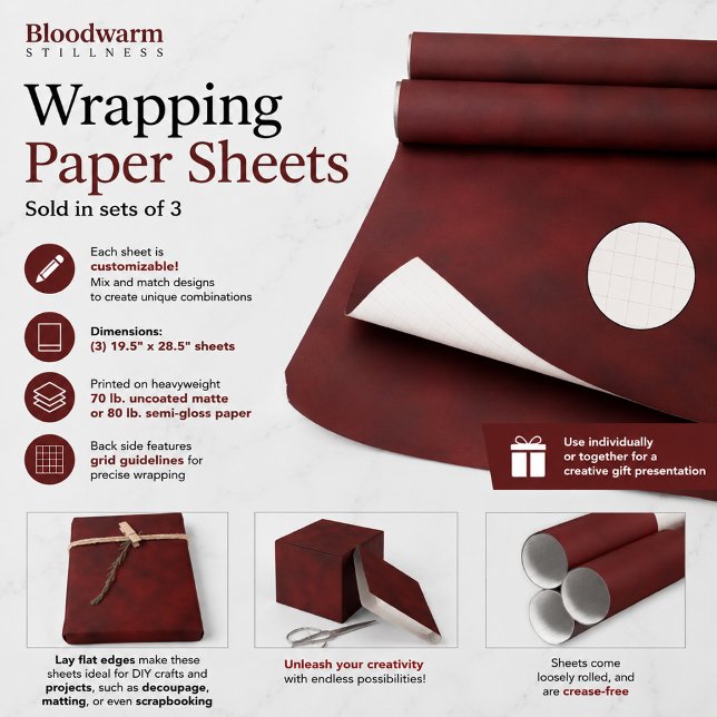 Feuille De Papier Cadeau Calme tiède (Créateur téléchargé)