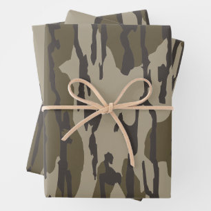 Feuille De Papier Cadeau Camo du fond de la terre