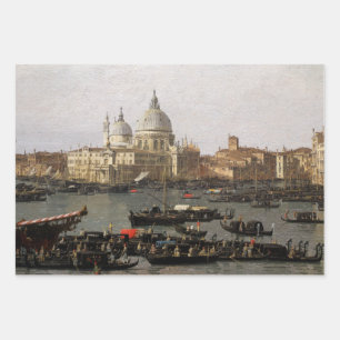 Feuille De Papier Cadeau Canaletto Venise, le bassin San Marco Wrapping Pap