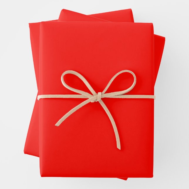 Feuille De Papier Cadeau Candy apple red (solid color) (En situation)