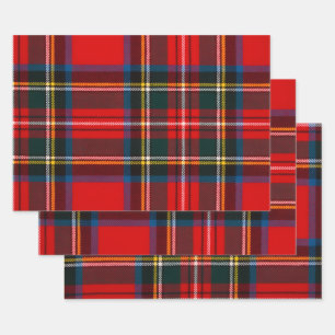 Feuille De Papier Cadeau Carreaux rouge Royal Stewart