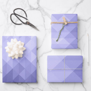 Feuille De Papier Cadeau Carrés géométriques violets