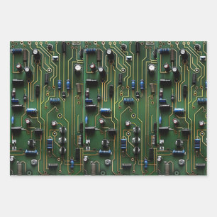 Feuille De Papier Cadeau Carte de circuit