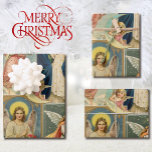 Feuille De Papier Cadeau Cartes victoriennes Vintage Christmas Angel<br><div class="desc">3 feuilles de papier d'emballage de qualité supérieure</div>