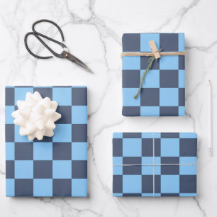 Feuille De Papier Cadeau Carton bleu