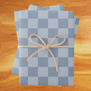 Feuille De Papier Cadeau Carton bleu Dusty