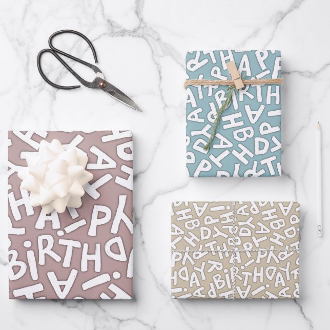 Feuille De Papier Cadeau Célébration d'anniversaire amusante et audacieuse (Recto)