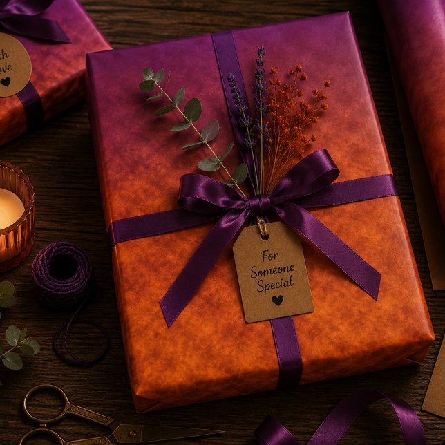 Feuille De Papier Cadeau Cendre Violette (Créateur téléchargé)