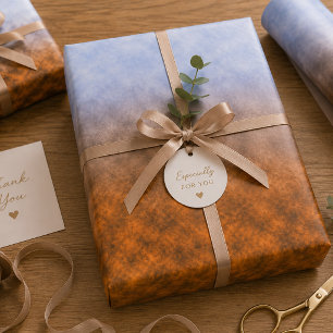 Feuille De Papier Cadeau Cendres Dans l'Aurore