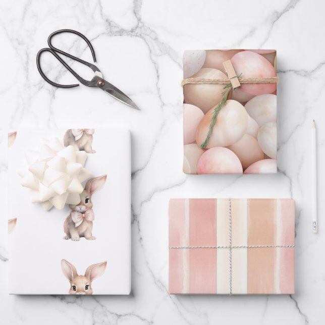 Feuille De Papier Cadeau Certain Lapin T'aime   (Recto)