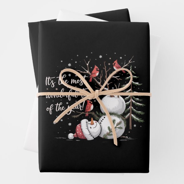 Feuille De Papier Cadeau C'est la période la plus merveilleuse de l'année B (En situation)