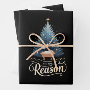 Feuille De Papier Cadeau C'est la raison de la fête de Noël chrétienne Bibl