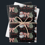 Feuille De Papier Cadeau C'Est La Saison Père Noël Coquette Christmas Tree<br><div class="desc">C'Est La Saison Père Noël Coquette Christmas Tree</div>