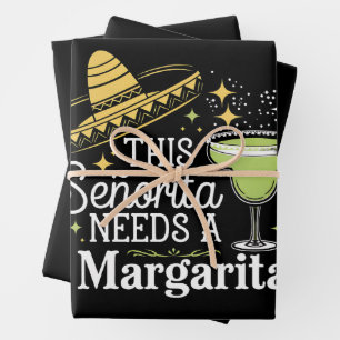Feuille De Papier Cadeau Cette Senorita a Besoin D'un Margarita Cinco De Ma
