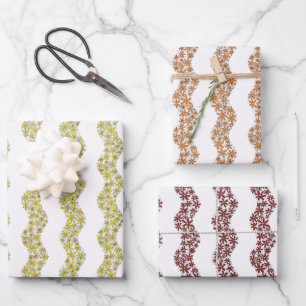 Feuille De Papier Cadeau Chaîne de marguerite Fleurs laides assorties