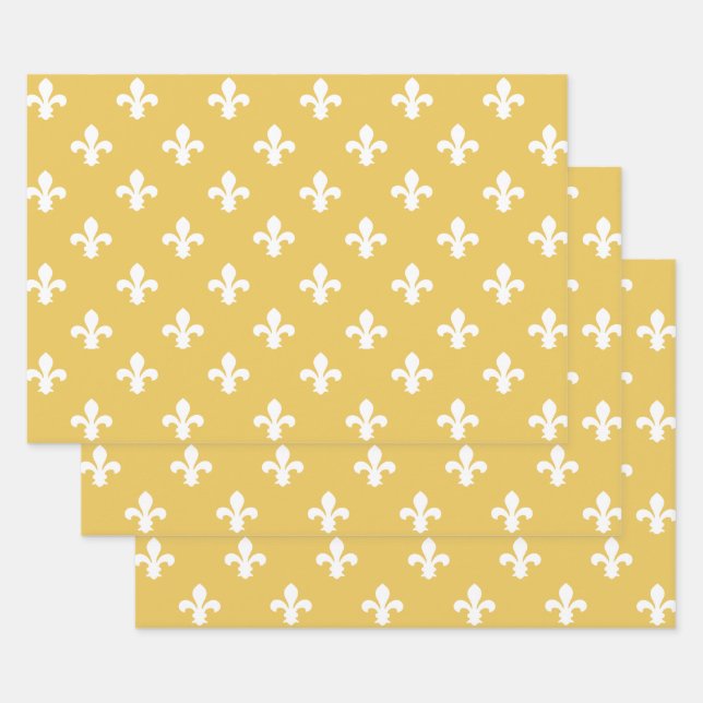Feuille De Papier Cadeau Chalet Sud Fleur de Lys (Lot)