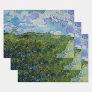 Feuille De Papier Cadeau Champs de blé vert par Vincent van Gogh