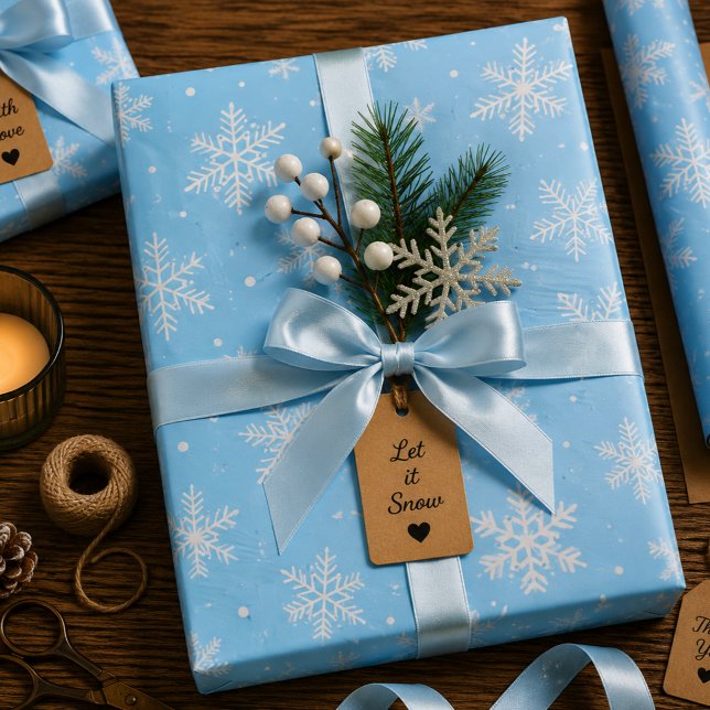 Feuille De Papier Cadeau Chanson de la Neige (Créateur téléchargé)