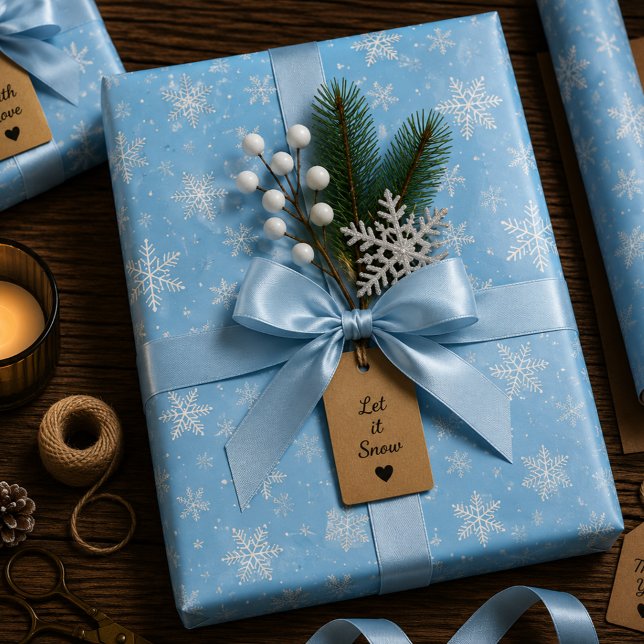 Feuille De Papier Cadeau Chanson de la Neige (Créateur téléchargé)