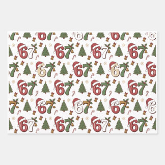 Feuille De Papier Cadeau Chapeau de 67 Santa Noël Six Sept Drôles de citati