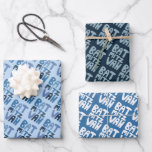 Feuille De Papier Cadeau Charmante Bat mitzvah Manufacture Juive Bleu Amusa<br><div class="desc">J'espère que vous aimez ce pack de variété en papier fait main. Regardez ma boutique pour plus de couleurs et de motifs et dites-moi si vous voulez quelque chose de customisé. J'ai aussi des cartes et d'autres articles correspondants.. regardez ma boutique ou contactez-nous !</div>