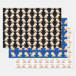 Feuille De Papier Cadeau Chat - Yoga Cute Chat