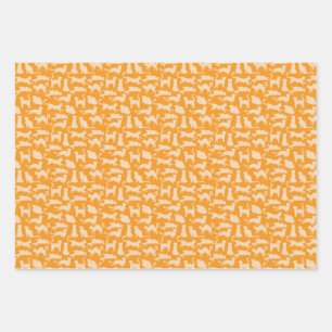 Feuille De Papier Cadeau Chats
