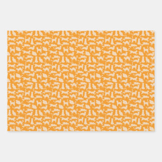 Feuille De Papier Cadeau Chats