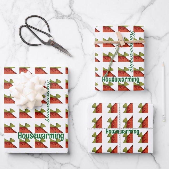 Feuille De Papier Cadeau Chauffage domestique (Recto)