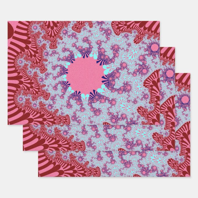 Feuille De Papier Cadeau Cherry Cola Sunburst (Lot)
