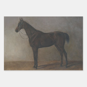 Feuille De Papier Cadeau Cheval de la baie de Gelding (par Albrecht Adam)