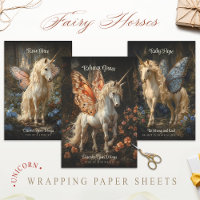 Chevaux de Fée vintage Papillon Ailes Imaginaire A