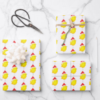 Feuille De Papier Cadeau Chicken chick yellow watercolor stylish