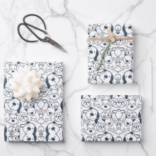 FEUILLE DE PAPIER CADEAU CHIEN