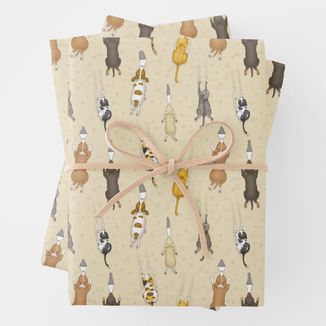 Feuille De Papier Cadeau Chiens autorisés (En situation)