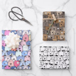 Feuille De Papier Cadeau Chiens Empilés Fantaisistes<br><div class="desc">Découvrez la joie avec les feuilles de papier d'emballage Chiens Empilés Fantaisistes ! Reprenant des chiens gribouillés empilés de différentes races,  ce design amusant et ludique est parfait pour tout amateur de chiens.</div>