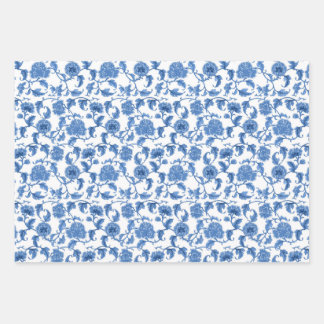 Feuille De Papier Cadeau Chinoiserie Toile Blue Willow