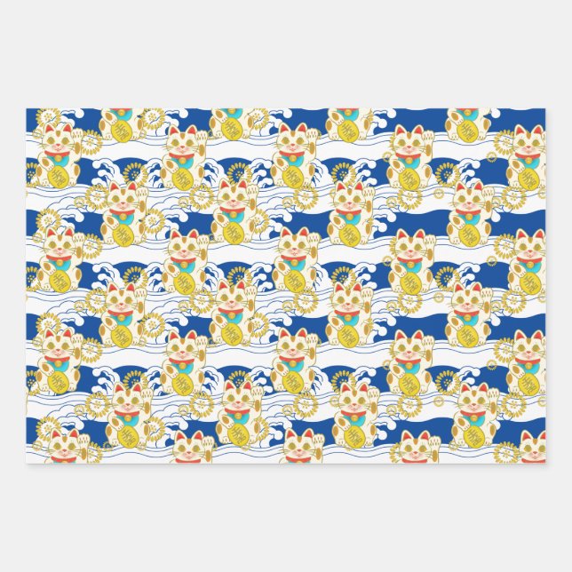 Feuille De Papier Cadeau Chiyogami Yuzen Washi Style motif (Devant)