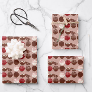 Feuille De Papier Cadeau Chocolat Chaud Bombe nourriture