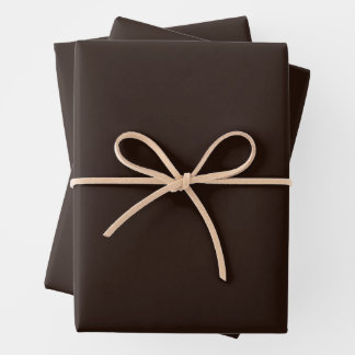 Feuille De Papier Cadeau Chocolat foncé, Brown solide, Brown foncé
