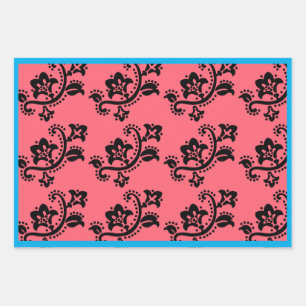 FEUILLE DE PAPIER CADEAU CHRISTMAS CADEAU SHEET SCANDINAVIA MOTIF