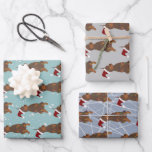 Feuille De Papier Cadeau Christmas Doberman Pinscher<br><div class="desc">Noël Vacances Doberman Pinscher</div>