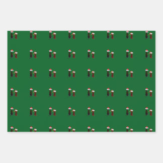 Feuille De Papier Cadeau christmas dog